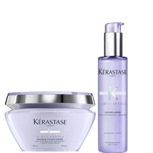Duo Kerastase Blond Absolu Mascarilla 200ml y Termoprotector 150ml