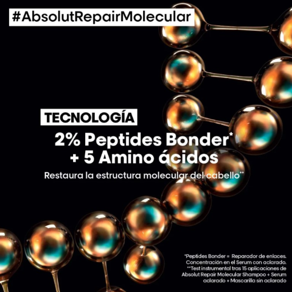 Sérum de reparación molecular para cabello dañado