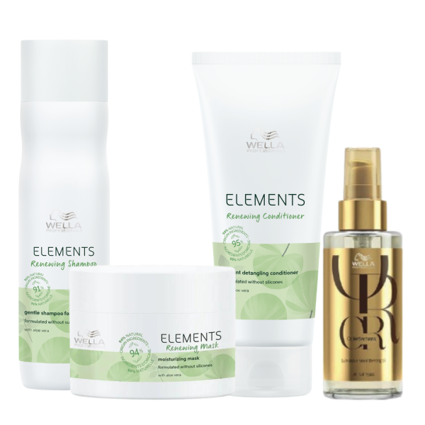 Kit Wella Linea Natural Elements + Oleo 100ml