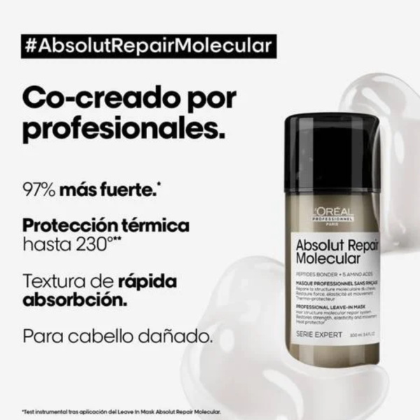 16 Duo Loreal Absolut Repair Molecular Shampoo Y Termo Protector