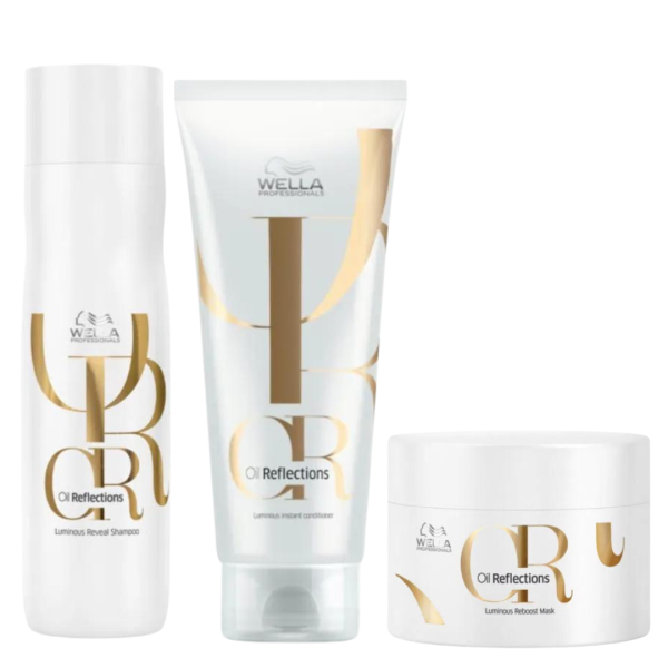 Rutina Clasica de Oil Reflections Wella - Kit x 3