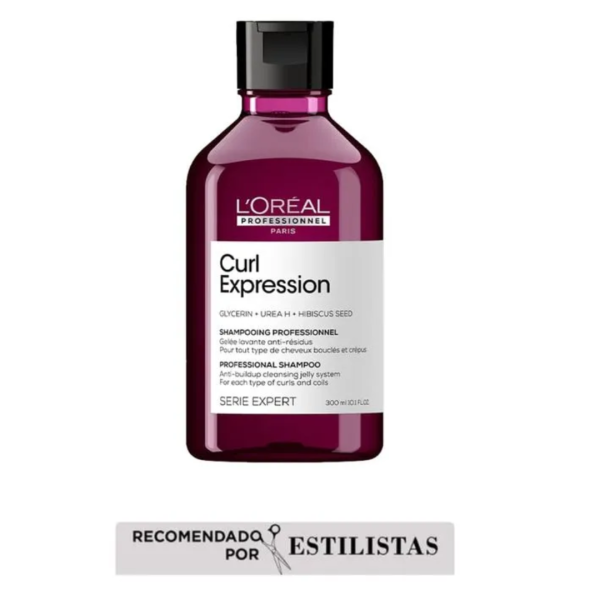 3 Curl Expression: Shampoo antiacumulación para cabellos rizados