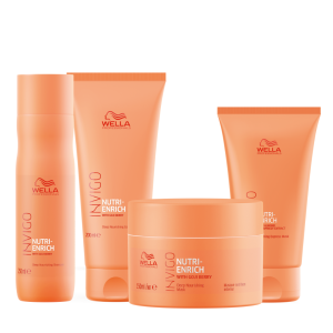 Rutina de lavado 4 Pasos de Nutricion Wella Nutri Enrich