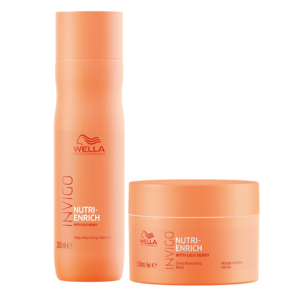 Duo Nutricion Intensa de Wella Nutri Enrich Shampoo 250ml + Mascarilla 150ml