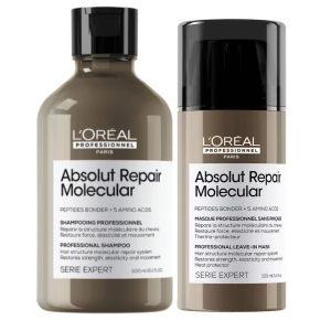 Duo Loreal Absolut Repair Molecular Shampoo Y Termo Protector