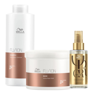Kit Grande de Reparacion Fusion Shampoo Y Mascarilla + Oleo 100ml