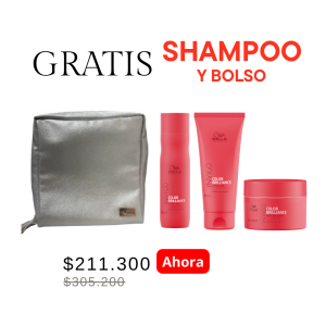 6 Set Navideño Color Brilliance con Shampoo y bolso gratis
