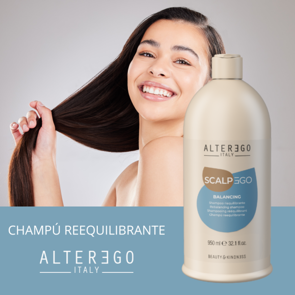 Shampoo Reequilibrante Elimina la Caspa - Alterego Rebalancing 950ml