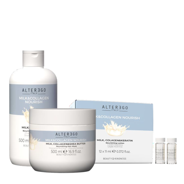 Set Capilar Nutritivo de Leche y Colageno 500ml