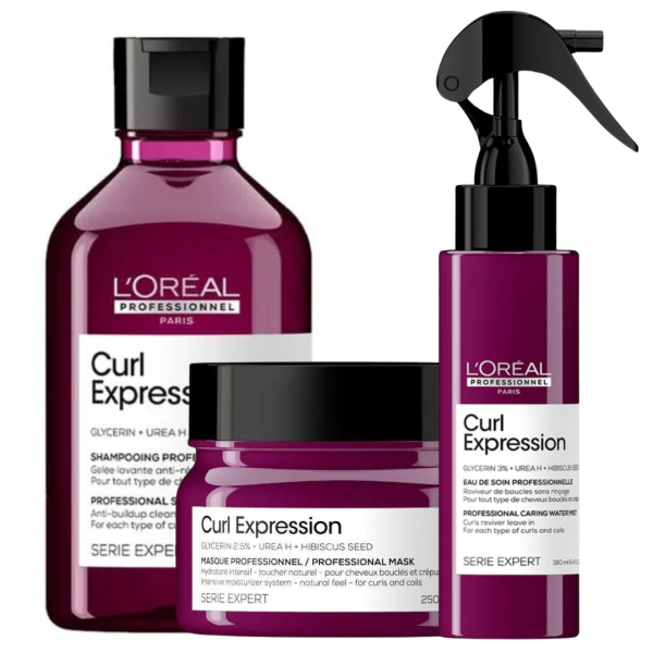 Kit Shampoo + Mascarilla + Spray Curl Expression Loreal