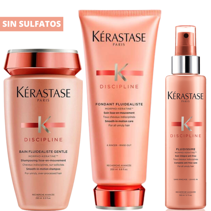 Kit Discipline sin sulfatos Cabello fibra capilar delgada