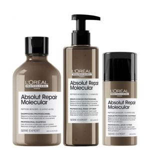 Kit Absolut repair Molecular (Shamp + Reparador +Termoprot)