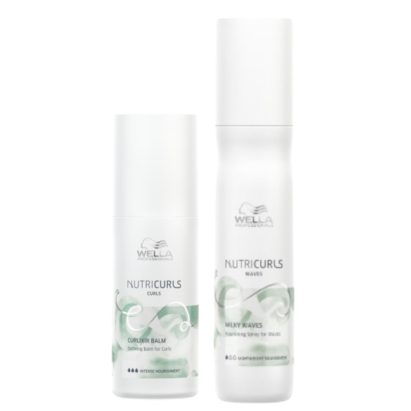 WELLA NUTRI CURLS (1) Duo Milky Waves y Curlixir - Linea Nutri Curl de Wella
