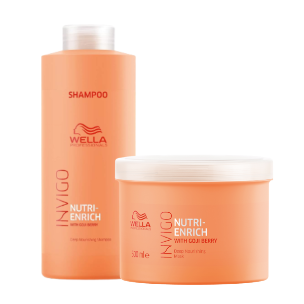 Duo Grande Wella Nutri Enrich - Shampoo Litro + Mask 500ml